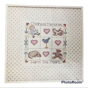 MCNEILL COUNTED CROSS STITCH Kit #5529 Childhood Memories NEW NOS Vintage 1985